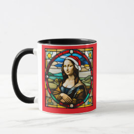 Mona Lisa Weihnachtsglas Tasse