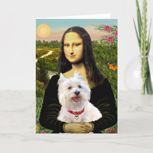 Mona Lisa - Westie 3 Karte