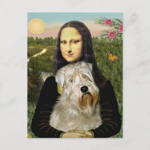 Mona Lisa - Wheaten Terrier 1 Postkarte