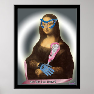 Mona Lisa wird laxs-tastisch! Poster