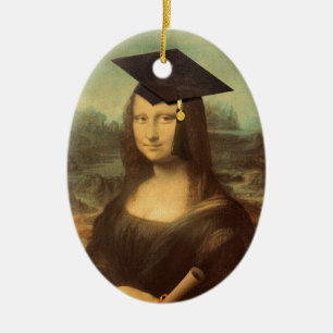 Mona Lisas Abschluss Day Keramik Ornament