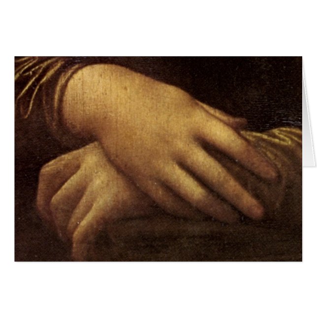 Mona Lisas Hand durch Leonardo da Vinci C. (Vorderseite (Horizontal))