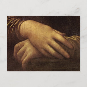 Mona Lisas Hand von Leonardo da Vinci c. 1505-1513 Postkarte