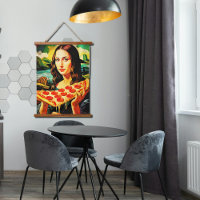 Mona Lisas lustiger Pizza-Moment