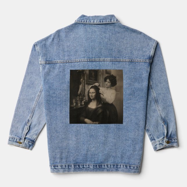 Mona Lisas Salon-Tag Jeansjacke (Rückseite)