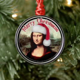 Mona Lisas Weihnachten Ornament Aus Metall