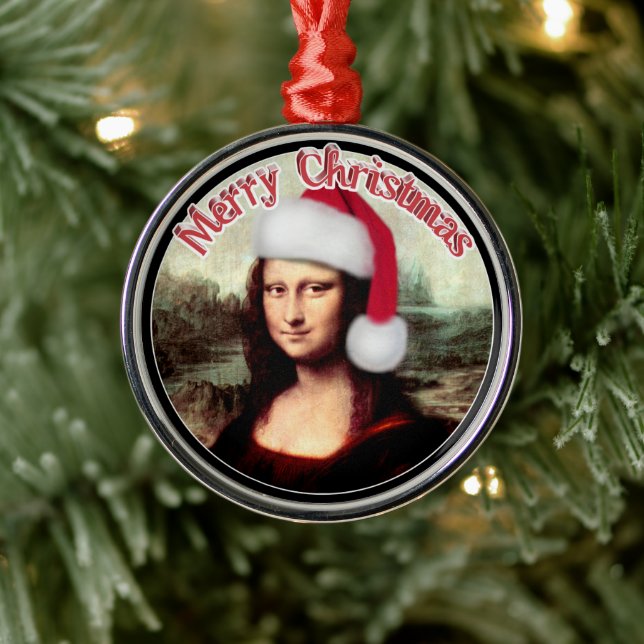 Mona Lisas Weihnachten Ornament Aus Metall (Baum)