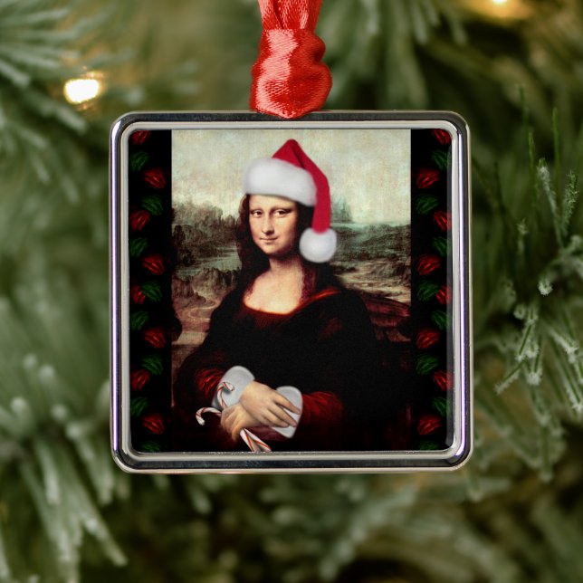Mona Lisas Weihnachten Ornament Aus Metall (Baum)
