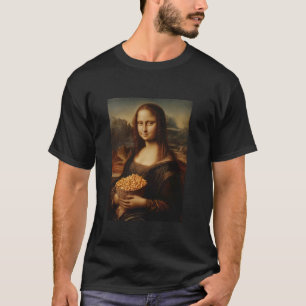 Mona Lustige Malerei Schöne Frau Makkaroni Käse T-Shirt