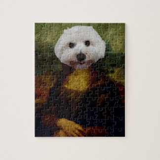Mona Maltese Mona Lisa Hundemalerei Puzzle