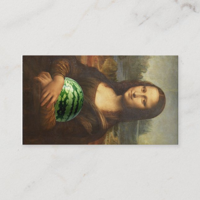 Mona 'Melona' Lisa Lieben Sweet Watermelons Visitenkarte (Vorderseite)
