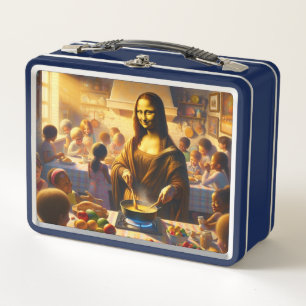 Mona mit Kindern Metall Brotdose