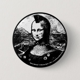 Mona-Mohikaner-Knopf Button