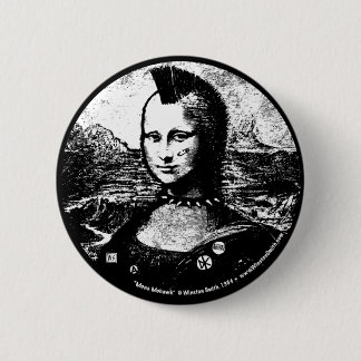 Mona-Mohikaner-Knopf Button