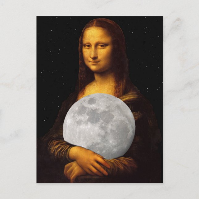 Mona Moona Lisa Postkarte (Vorderseite)
