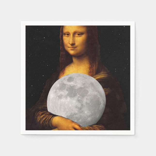 Mona Moona Lisa Serviette (Vorderseite)