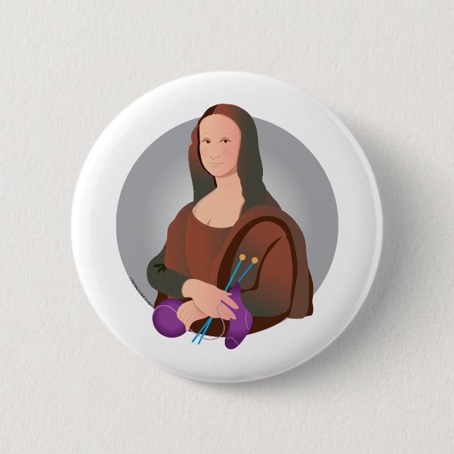 Mona-Stricks Button (Vorderseite)