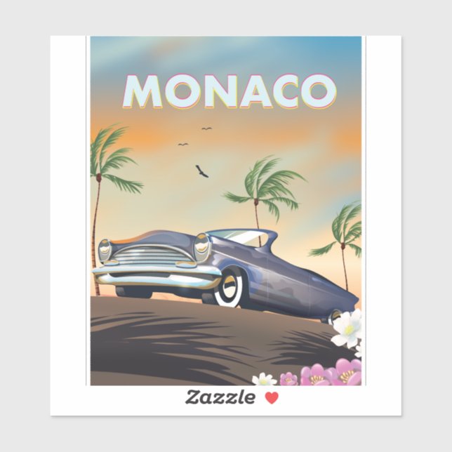 Monaco Aufkleber (Blatt)