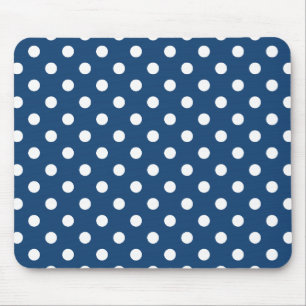 Monaco Blau Punkte Muster Mousepad