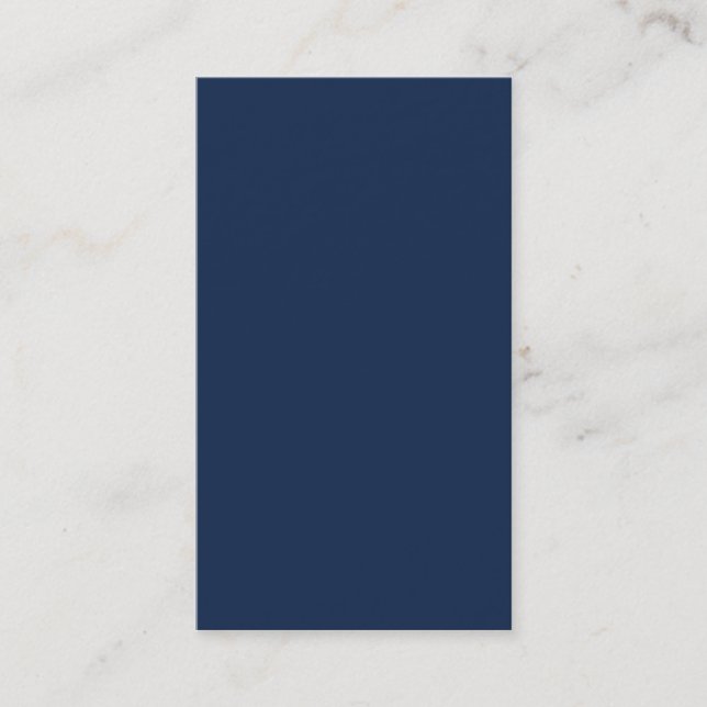 Monaco Blue Trend Color Dunkel Blau, individueller Visitenkarte (Vorderseite)
