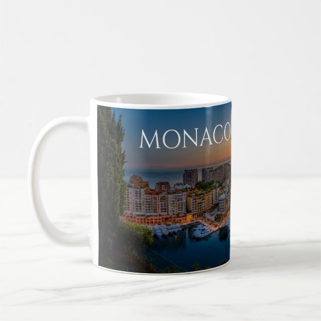 Monaco Coffee Mug Souvenir Memento Cup Kaffeetasse (Links)