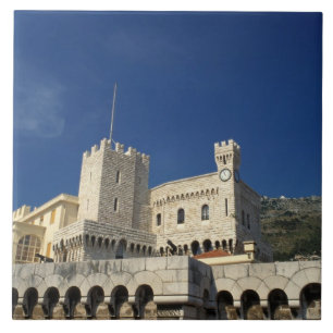 Monaco, Côte d'Azur, Fürstenpalast. Fliese