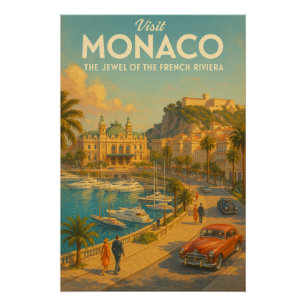 Monaco – Das Juwel der Französischen Riviera. Poster