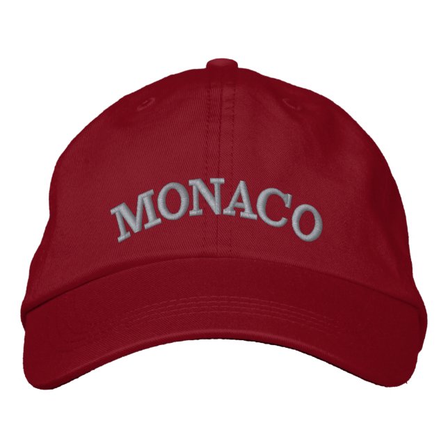 Monaco Emeioderierter Custom Baseball Hat Bestickte Baseballkappe (Vorderseite)