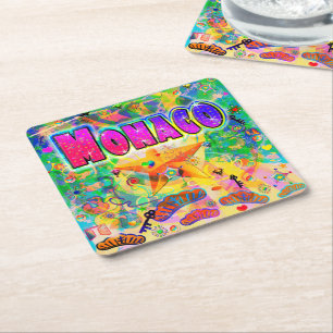 Monaco Epoch Hour Coaster Rechteckiger Pappuntersetzer