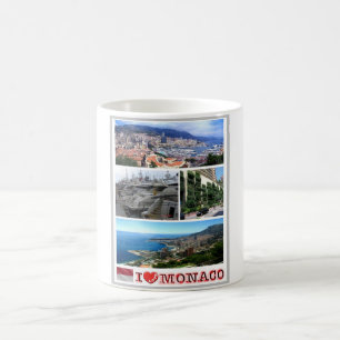 Monaco - Europa - I Liebe - Kaffeetasse