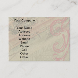 Monaco Extravagante Vintage Riviera Frankreich Visitenkarte