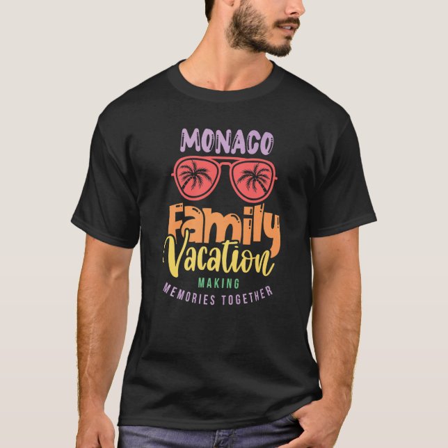 Monaco Familienurlaub Matching Outfit T-Shirt (Vorderseite)