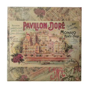 Monaco Fancy Vintage Französische Riviera Frankrei Fliese