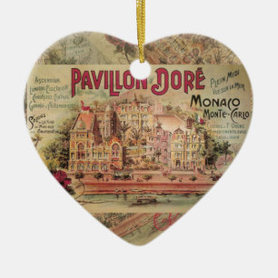 Monaco Fancy Vintage Französische Riviera Frankrei Keramikornament