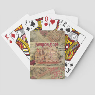 Monaco Fancy Vintage Französische Riviera Frankrei Spielkarten