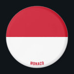 Monaco Flag Charming Patriotic Magnet<br><div class="desc">Monaco Flag Charming Patriotic Magnet mit der Monaco Fahne auf dem Magneten gezeigt. Der Name des Landes ist in das Design am unteren Rand des Bildes eingebunden. Der Text kann mit der Funktion "Anpassen!" vollständig angepasst werden. Dieses wunderschöne Monaco Magnet ist das stilvolle Geschenk für jeden Anlass. © 2021 LnderOfTheWorld...</div>