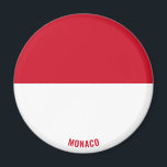 Monaco Flag Charming Patriotic Magnet<br><div class="desc">Monaco Flag Charming Patriotic Magnet mit der Monaco Fahne auf dem Magneten gezeigt. Der Name des Landes ist in das Design am unteren Rand des Bildes eingebunden. Der Text kann mit der Funktion "Anpassen!" vollständig angepasst werden. Dieses wunderschöne Monaco Magnet ist das stilvolle Geschenk für jeden Anlass. © 2021 LnderOfTheWorld...</div>