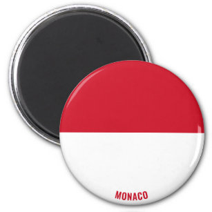 Monaco Flag Charming Patriotic Magnet