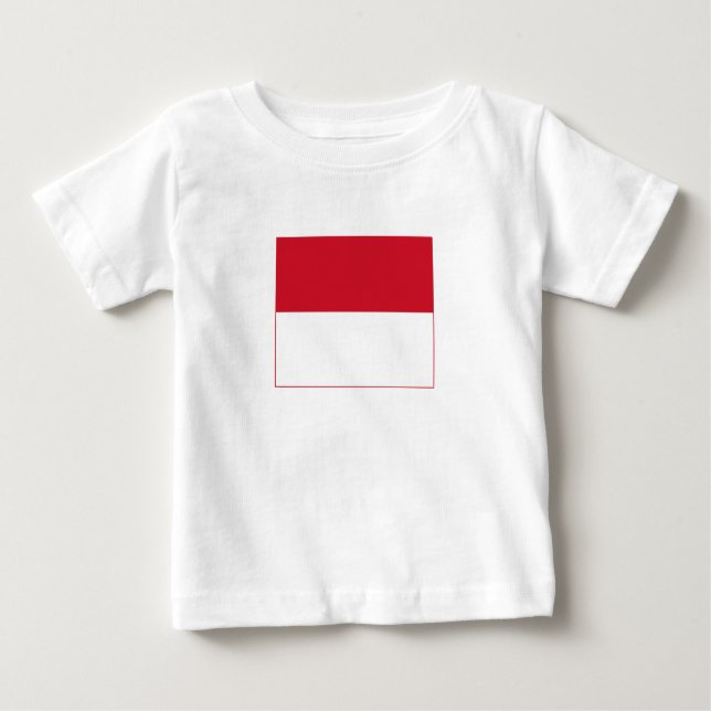 Monaco-Flagge Baby T-shirt (Vorderseite)