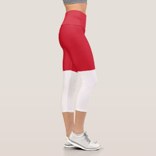 Monaco-Flagge Capri Leggings