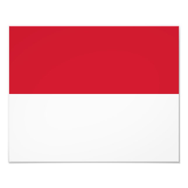 Monaco-Flagge Fotodruck (Vorne)