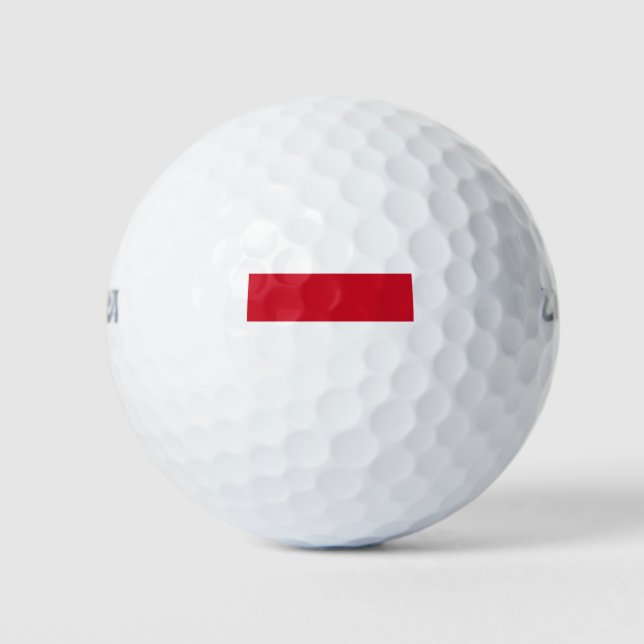 Monaco-Flagge Golfball (Vorderseite)