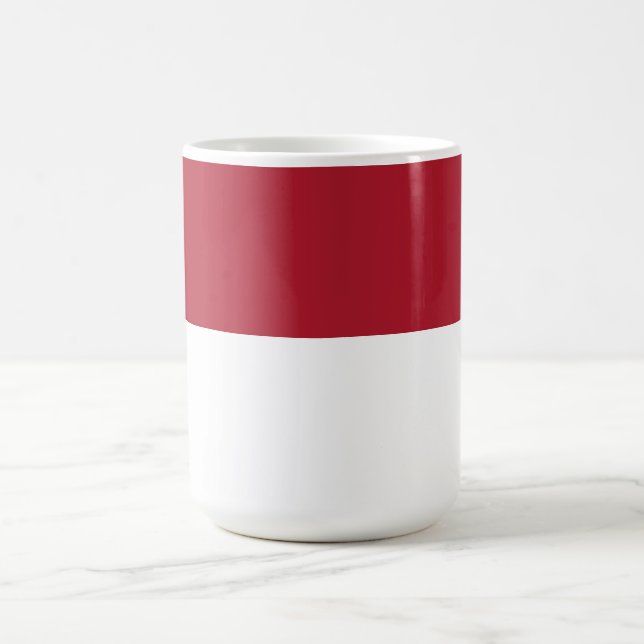 Monaco-Flagge Kaffeetasse (Mittel)