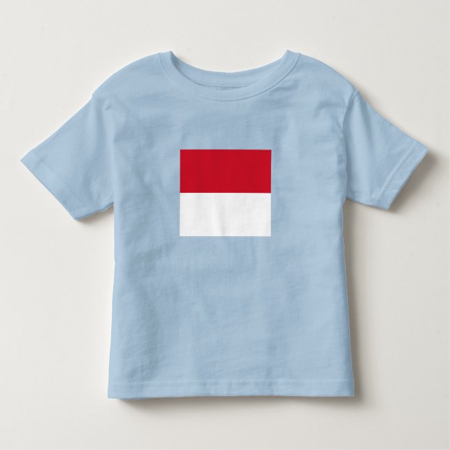 Monaco-Flagge Kleinkind T-shirt (Vorderseite)