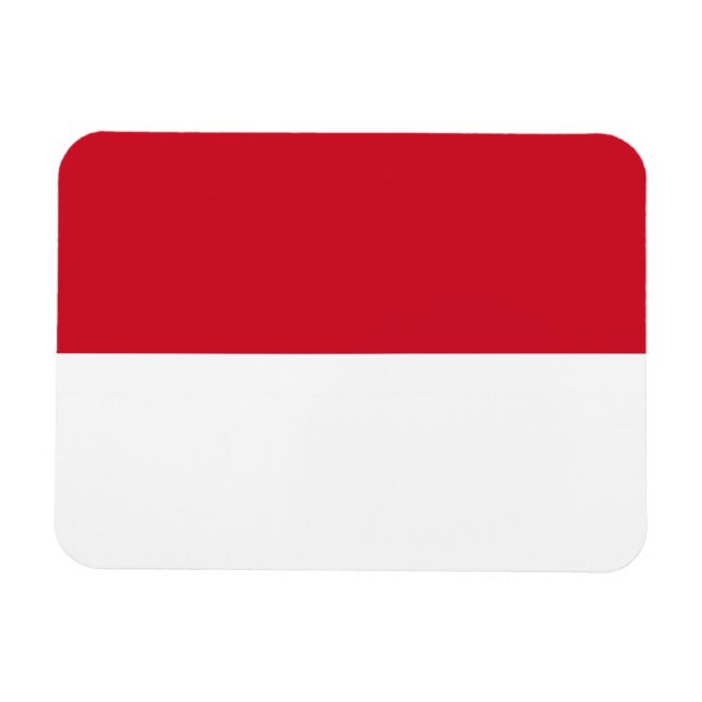 Monaco-Flagge Magnet (Horizontal)