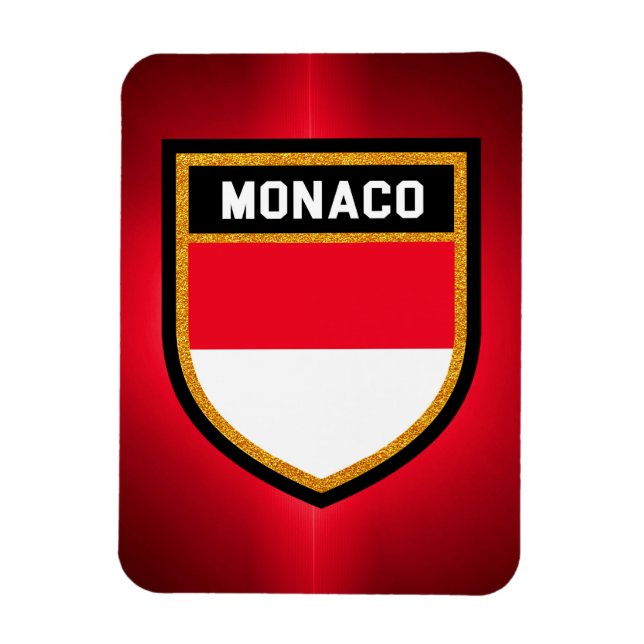 Monaco-Flagge Magnet (Vertikal)