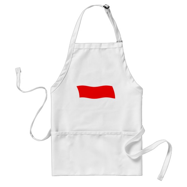 Monaco-Flagge-Schürze Schürze (Vorne)