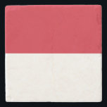 Monaco-Flagge Steinuntersetzer<br><div class="desc">Patriotische Flagge von Monaco.</div>