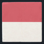 Monaco-Flagge Steinuntersetzer<br><div class="desc">Patriotische Flagge von Monaco.</div>