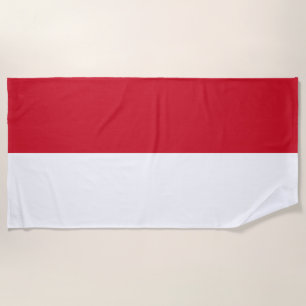 Monaco-Flagge Strandtuch